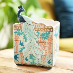 House of Disaster Luxe Peacock Planter, H17cm