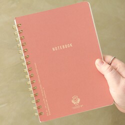 Designworks Ink A5 Terracotta and Gold Notebook