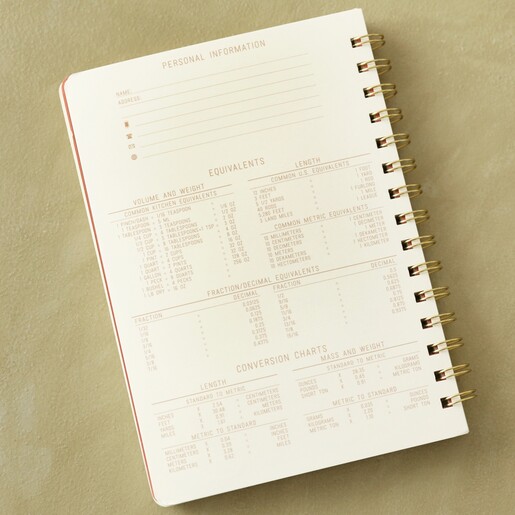 Inside of Designworks Ink A5 Terracotta and Gold Notebook 