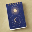 aerial view of Live By The Sun Celestial Flip Notebook on table