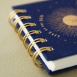 Metal Spiral on Live By The Sun Celestial Flip Notebook