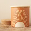 Paddywax Cactus Flower and Aloe Ceramic Candle and Cork Lid on Wooden Table