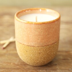 Paddywax Pink Opal and Persimmon Glaze Ceramic Candle