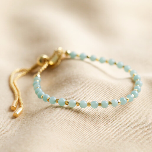 Return to Tiffany™ Heart Tag Bead Bracelet in Silver with Amazonite, 8 mm |  Tiffany & Co.