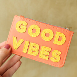 Estella Bartlett Good Vibes Card Purse in Orange
