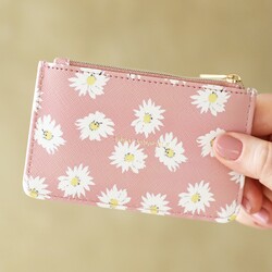 Estella Bartlett Treat Yourself Daisy Card Purse in Pink