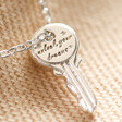Close up of Estella Bartlett Tiny Key Pendant Necklace