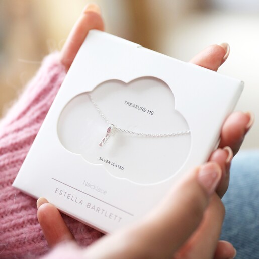 Estella Bartlett Tiny Key Pendant Necklace on card