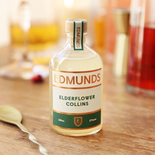 Bottle of 100ml Edmunds Cocktails Elderflower Collins
