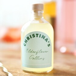 Personalised 100ml Edmunds Cocktails Elderflower Collins
