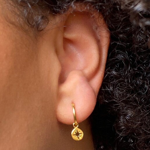 These Amazon Gold Hoop Earrings Are a Jewelry Box Staple