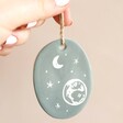 Starry Print on East of India Sgraffito There For You Hanging Decoration