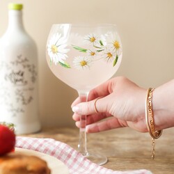 Daisy Balloon Gin Glass