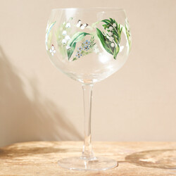 Lily of the Valley Balloon Gin Glass