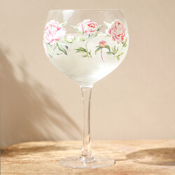 Peony Balloon Gin Glass