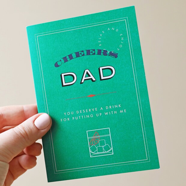 Cheers Dad Greetings Card Cheers Dad Greetings Card