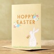 Hoppy Easter Bunny Card on Table