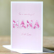 Vintage Pink Nana Greeting Card on Table
