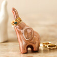 Copper Elephant Ring Holder