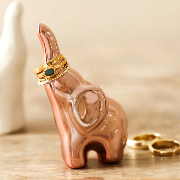 Copper Elephant Ring Holder Copper Elephant Ring Holder