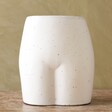 Front of Ceramic Speckled Bum Vase