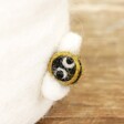 Bumblebee Feature on Felt Honey Bee Plant Pot Cover in White