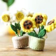 Felt Sunflower Pot Hanging Decoration and Other Flower Decorations