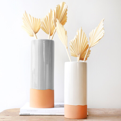 Lisa Angel Glaze Dipped Vases