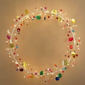 Folklore Battery Powered Light Up Wreath
