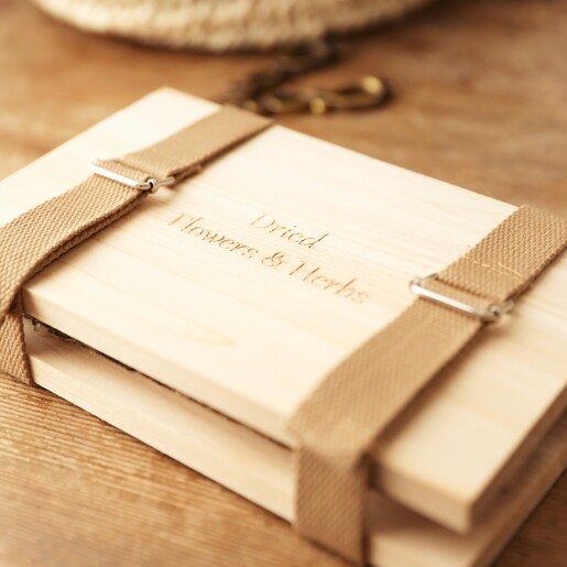 Wooden Flower and Herb Press