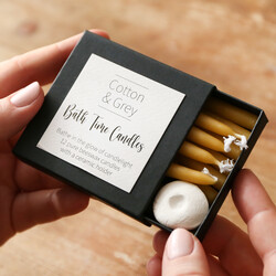 Box of 12 Mini Beeswax Bath Time Candles