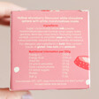Nutritional Information on Packaging for Gnaw Strawberries and Cream White Chocolate Bombe
