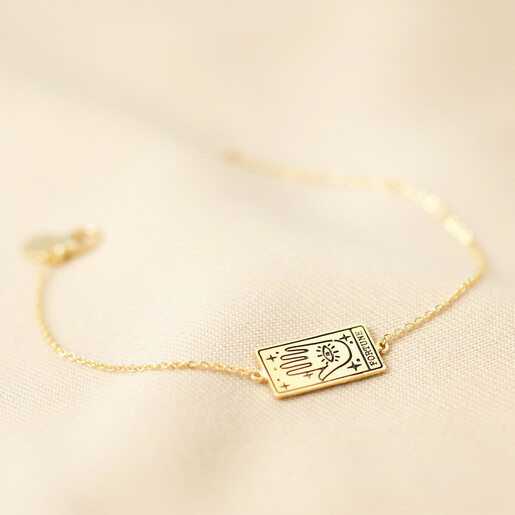 Gold Fortune Tarot Card Bracelet