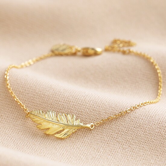 Gold Feather Bracelet