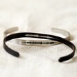 Men's Personalised Soundwave Stainless Steel Torque Bangle