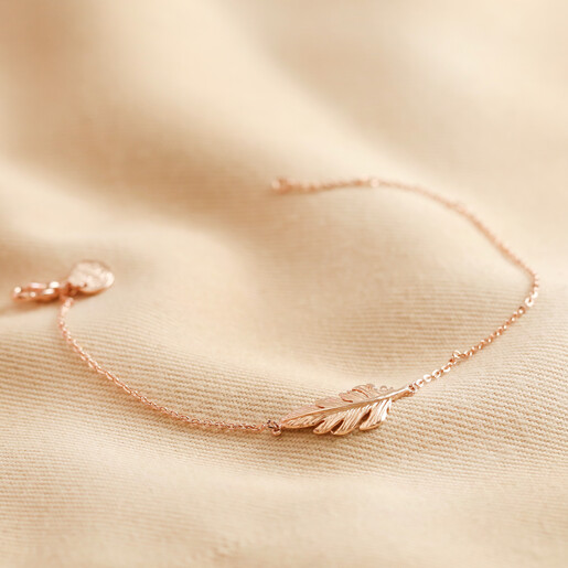 rose gold feather bracelet o21a5899