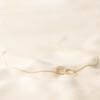 Lisa Angel Gold Brushed Necklace with Interlocking Hoops