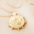 Personalised Side Personalised Reversible Day and Night Necklace in Gold