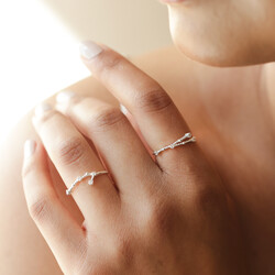 Adjustable Sterling Silver Constellation Ring