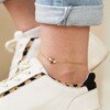 Gold Bumblebee and Daisy Anklet on Model
