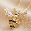Lisa Angel Ladies' Boho Large Crystal Bumblebee Pendant Necklace