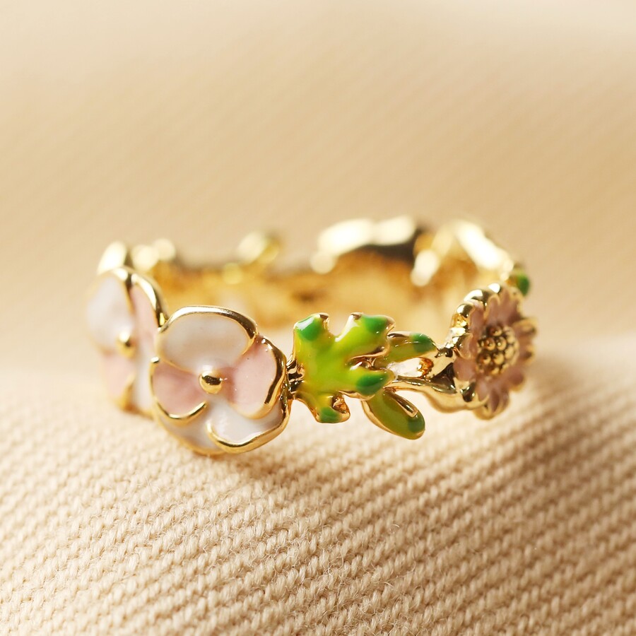 HART Enamel Floral Ring | HART Huarong Jewelry