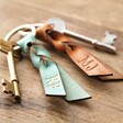 Personalised Twisted Knot Leather Keyrings