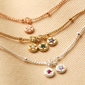 Personalised Birthstone Charm Bracelet