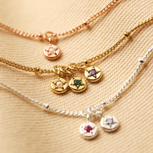 Lisa Angel Girls Personalised Birthstone Bracelet