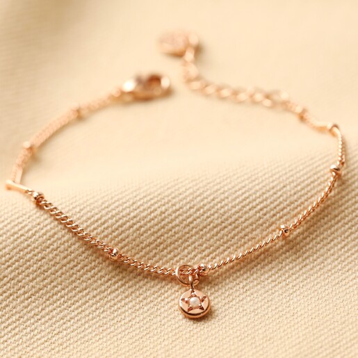 Lisa Angel Ladies' Rose Gold Personalised Birthstone Bracelet