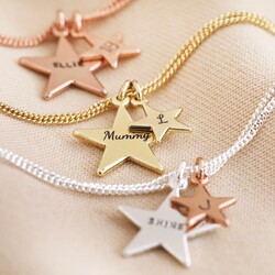 Personalised Double Star Bracelet