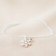 Silver Personalised Snowflake and Birthstone Charm Bracelet