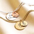 Lisa Angel Ladies' Personalised 'Your Drawing' Double Disc Charm Bracelet