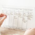 Model Writing on the A4 Wipeable Acrylic Wall Planner